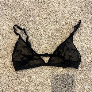 SKIMS Black Lace Bralette